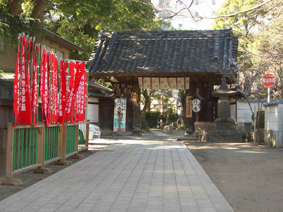 これは東海道七福神のうち「毘沙門天」を祀る品川寺